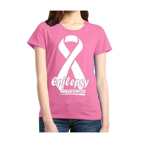 Women's T-Shirt Short Sleeve - Epilepsy Ribbon