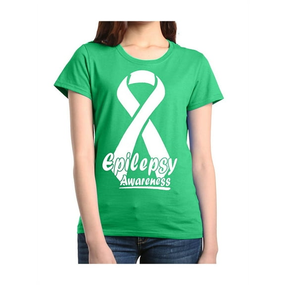 Women's T-Shirt Short Sleeve - Epilepsy Ribbon