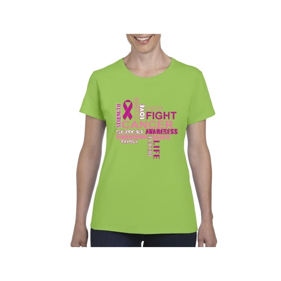 Women's T-Shirt Short Sleeve - Fight Breast Cancer