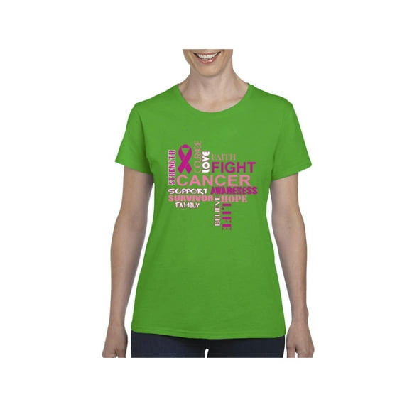 Women's T-Shirt Short Sleeve - Fight Breast Cancer