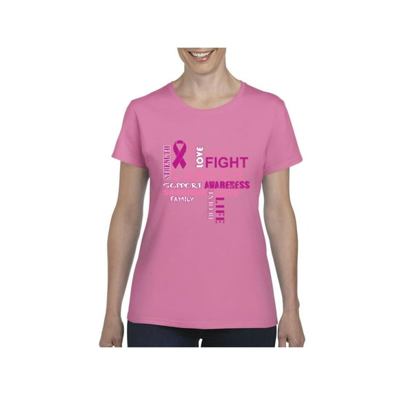 Women's T-Shirt Short Sleeve - Fight Breast Cancer