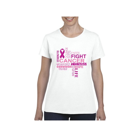 Women's T-Shirt Short Sleeve - Fight Breast Cancer