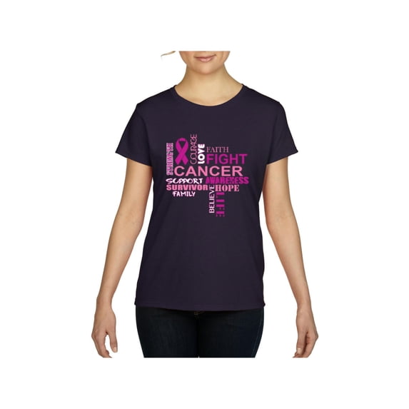 Women's T-Shirt Short Sleeve - Fight Breast Cancer