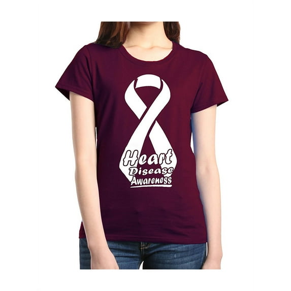 Women's T-Shirt Short Sleeve - Heart Disease Awareness