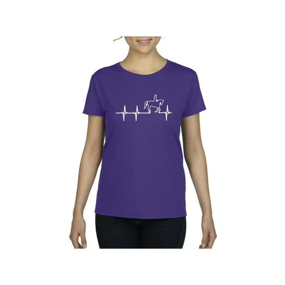 Women's T-Shirt Short Sleeve - Heartbeat Horses
