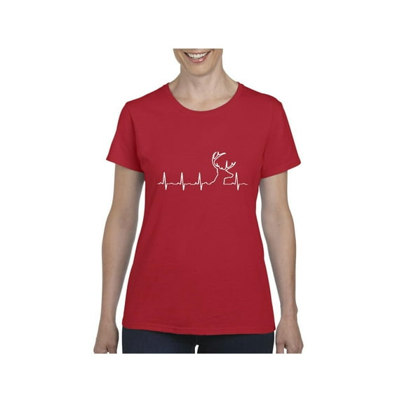 Women's T-Shirt Short Sleeve - Heartbeat Hunting