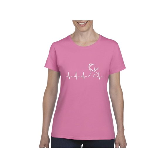 Women's T-Shirt Short Sleeve - Heartbeat Hunting