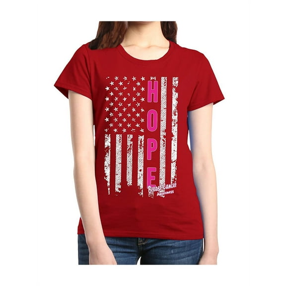 Women's T-Shirt Short Sleeve - Hope American Flag