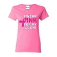 thumbnail image 1 of Women's T-Shirt Short Sleeve - I Wear Pink For My Grandma, 1 of 5