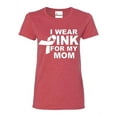 thumbnail image 1 of Women's T-Shirt Short Sleeve - I Wear Pink For My Mom, 1 of 5