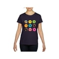 thumbnail image 1 of Women's T-Shirt Short Sleeve - Love Food Donuts Doughnuts, 1 of 5