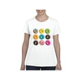 thumbnail image 1 of Women's T-Shirt Short Sleeve - Love Food Donuts Doughnuts, 1 of 5
