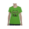 thumbnail image 1 of Women's T-Shirt Short Sleeve - Meow Cute Cat Kitty, 1 of 5