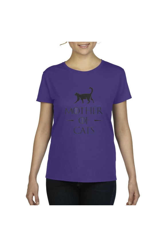 Women's T-Shirt Short Sleeve - Mother Of Cats