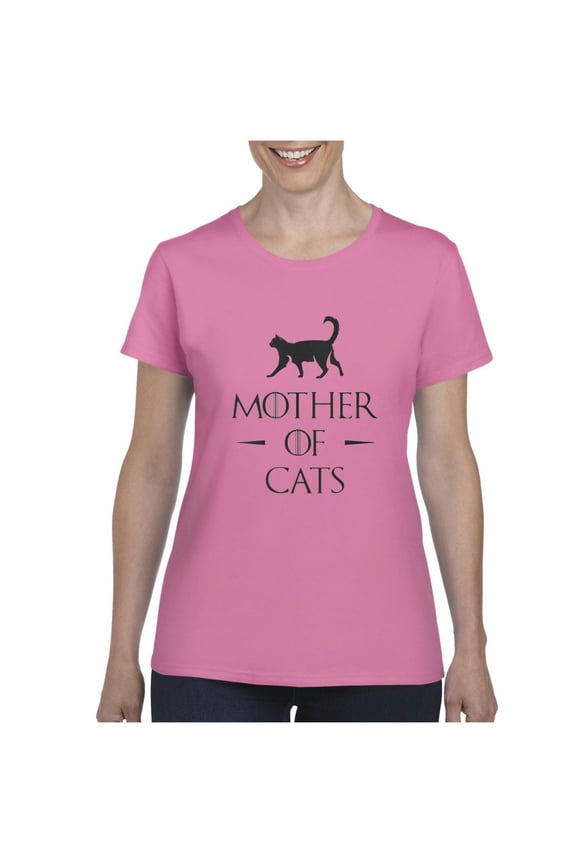 Women's T-Shirt Short Sleeve - Mother Of Cats