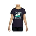 thumbnail image 1 of Women's T-Shirt Short Sleeve - ONE HAPPY CAMPER, 1 of 5
