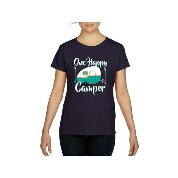 IWPF - Women's T-Shirt Short Sleeve - ONE HAPPY CAMPER