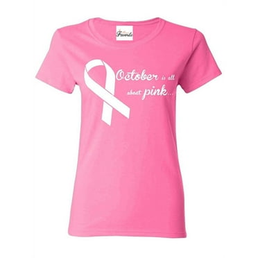 Women's T-Shirt Short Sleeve - October All About Cancer