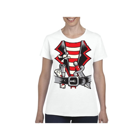 Women's T-Shirt Short Sleeve - Pirate Costume