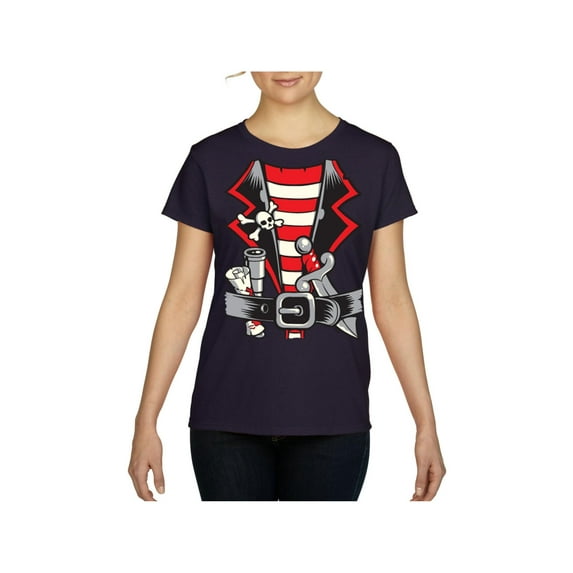Women's T-Shirt Short Sleeve - Pirate Costume