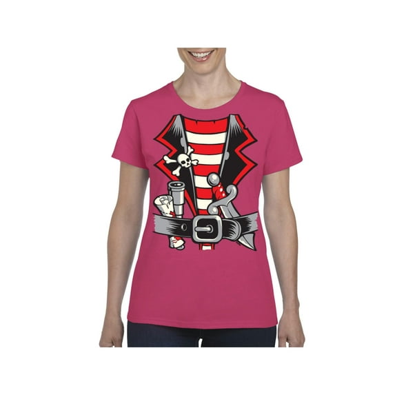 Women's T-Shirt Short Sleeve - Pirate Costume