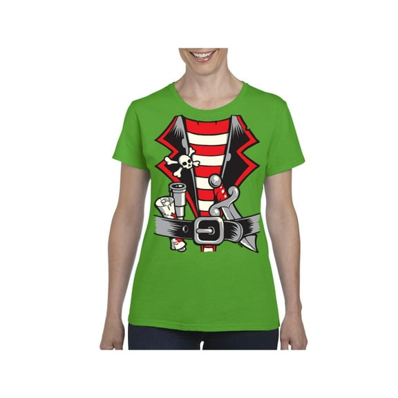Women's T-Shirt Short Sleeve - Pirate Costume