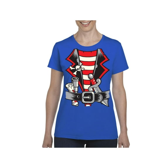 Women's T-Shirt Short Sleeve - Pirate Costume