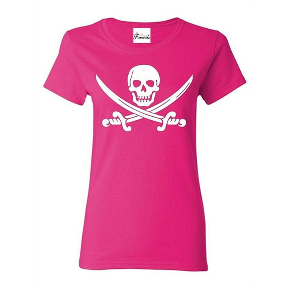 Women's T-Shirt Short Sleeve - Pirate Flag