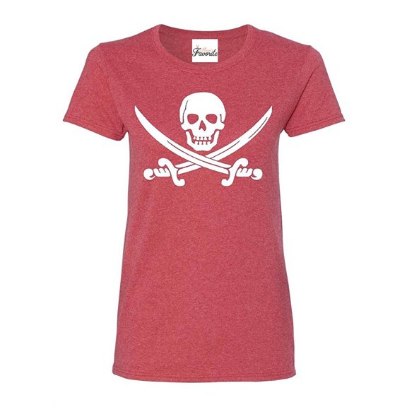 Women's T-Shirt Short Sleeve - Pirate Flag