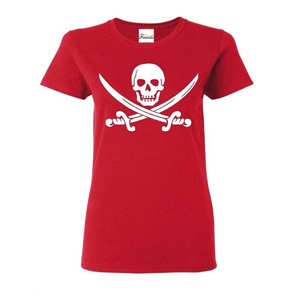 Women's T-Shirt Short Sleeve - Pirate Flag