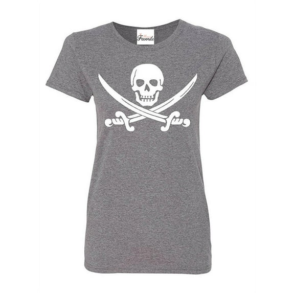 Women's T-Shirt Short Sleeve - Pirate Flag
