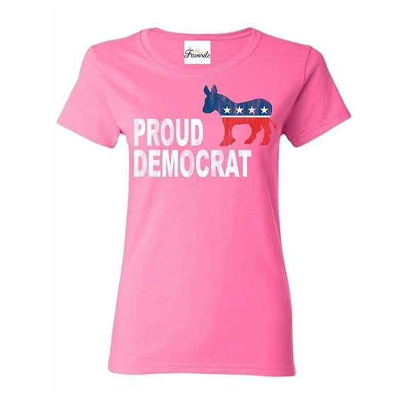 Women's T-Shirt Short Sleeve - Proud Democrat