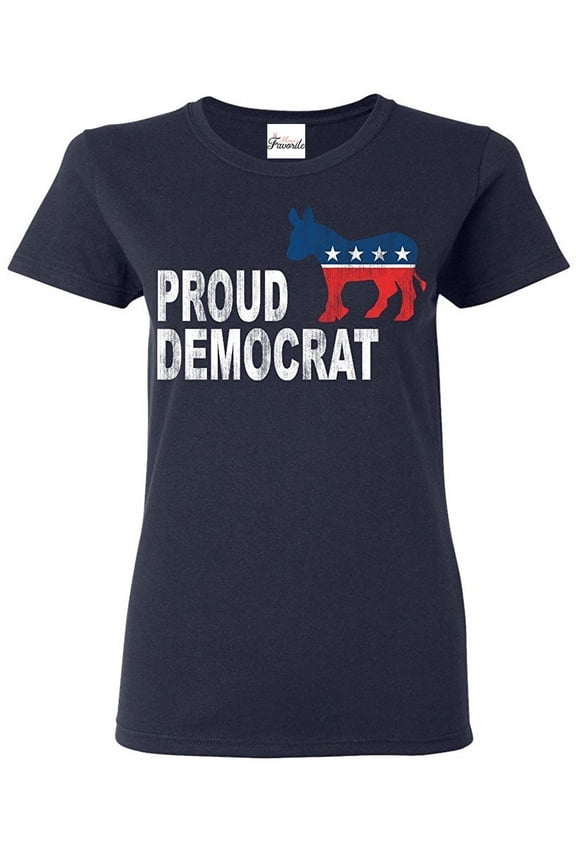 Women's T-Shirt Short Sleeve - Proud Democrat
