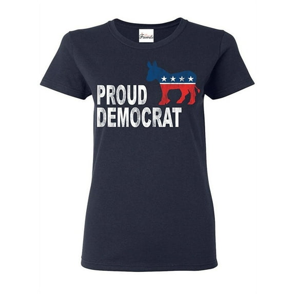 Women's T-Shirt Short Sleeve - Proud Democrat