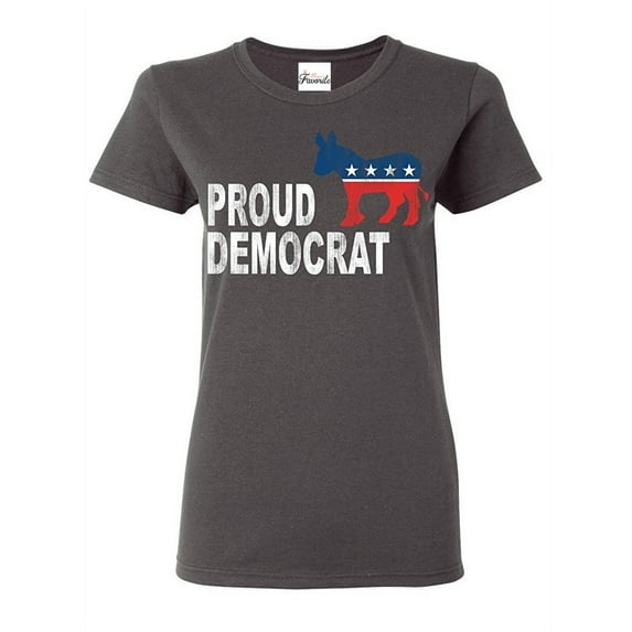 Women's T-Shirt Short Sleeve - Proud Democrat