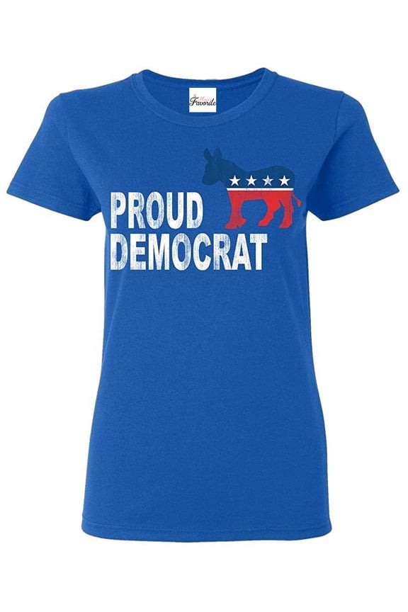 Women's T-Shirt Short Sleeve - Proud Democrat