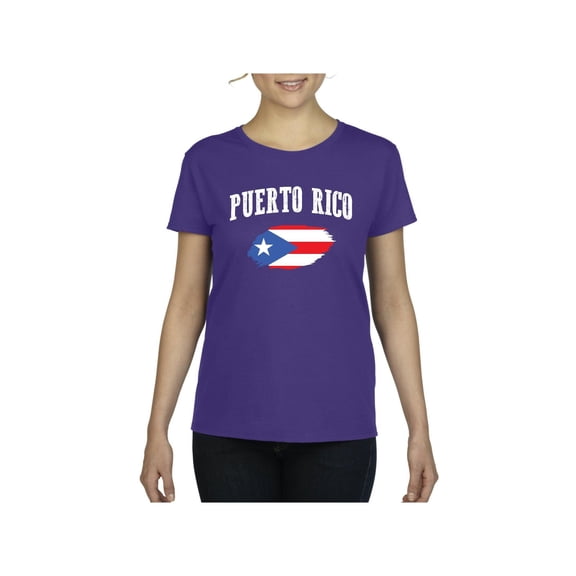 Women's T-Shirt Short Sleeve - Puerto Rico Flag