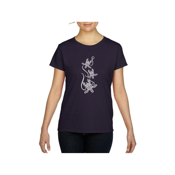 Women's T-Shirt Short Sleeve - Sea Turtles Hawaii