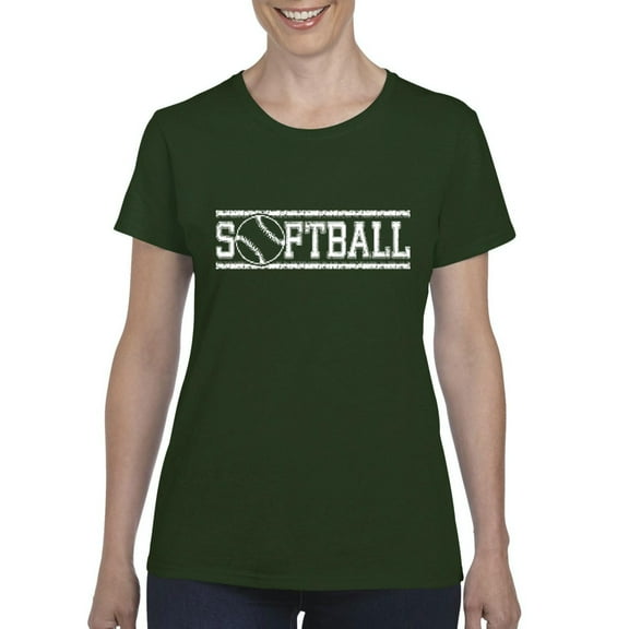 IWPF - Women's T-Shirt Short Sleeve - Softball with Ball