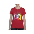 thumbnail image 1 of Women's T-Shirt Short Sleeve - Space Cat, 1 of 5