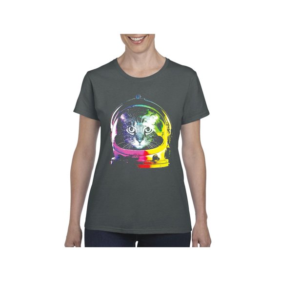 IWPF - Women's T-Shirt Short Sleeve - Space Cat