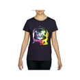 thumbnail image 1 of Women's T-Shirt Short Sleeve - Space Cat, 1 of 5