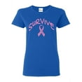 thumbnail image 1 of Women's T-Shirt Short Sleeve - Survive Pink Ribbon, 1 of 5