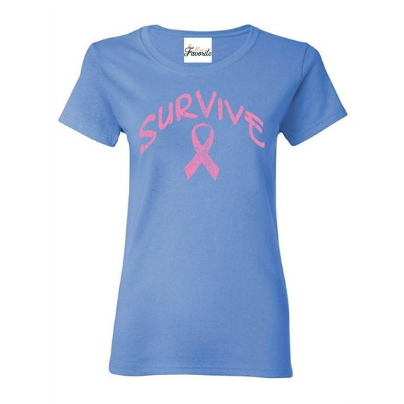 Women's T-Shirt Short Sleeve - Survive Pink Ribbon