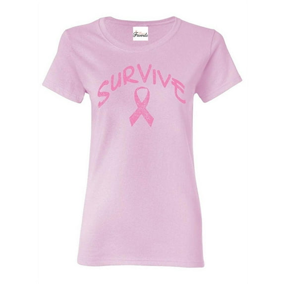 Women's T-Shirt Short Sleeve - Survive Pink Ribbon