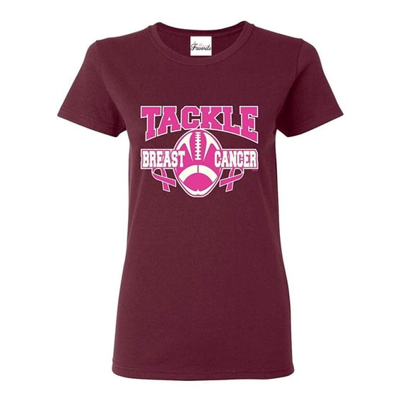 Women's T-Shirt Short Sleeve - Tackle Breast Cancer