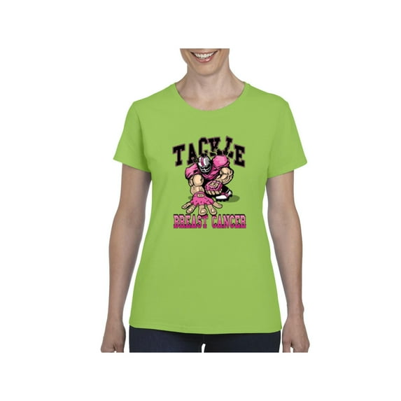 Women's T-Shirt Short Sleeve - Tackle Breast Cancer