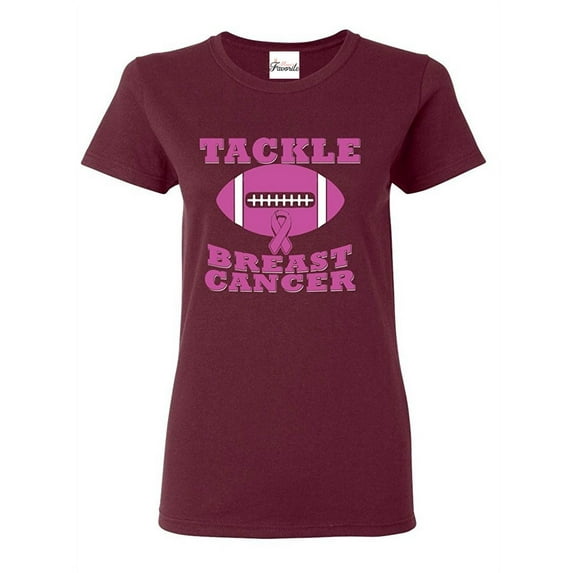 Women's T-Shirt Short Sleeve - Tackle Breast Cancer