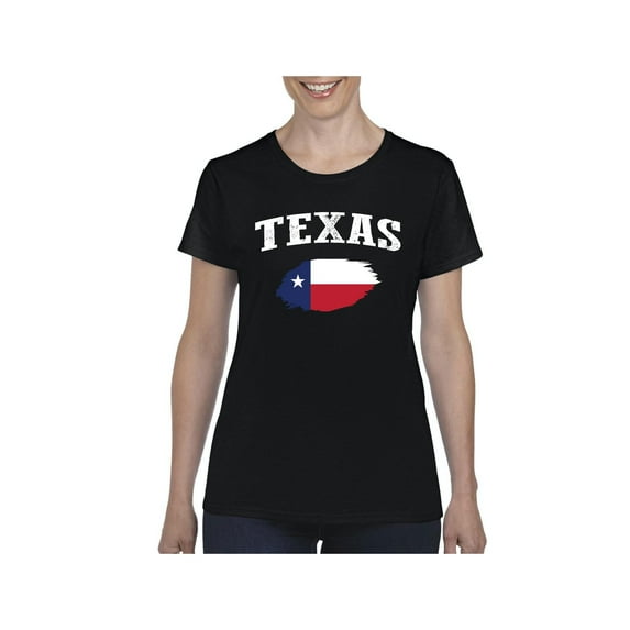 Women's T-Shirt Short Sleeve - Texas Flag