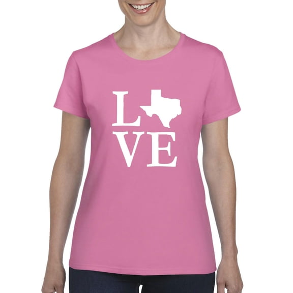 Women's T-Shirt Short Sleeve - Texas Flag